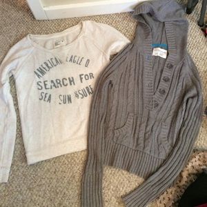 American Eagle & Aeropostale sweater bundle