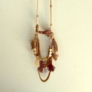 Anthropologie Tassel Necklace