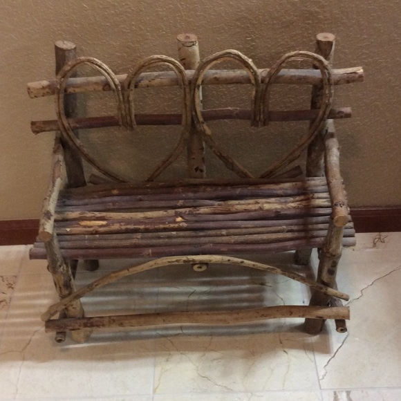 Wooden home decor bench