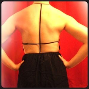 Backless mini dress