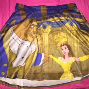 Disney Beauty and The Beast skater skirt