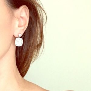 Jean Dousset 10 carat CZ earrings