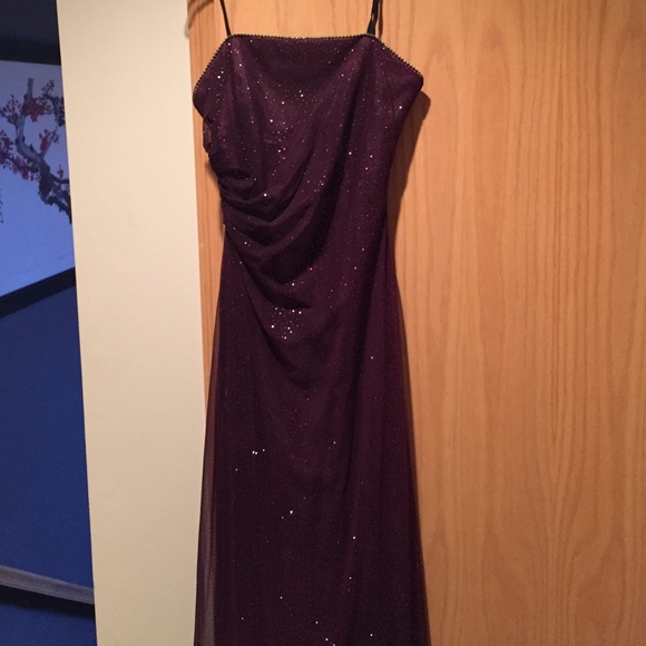 Full length gown- dark purple- size 6