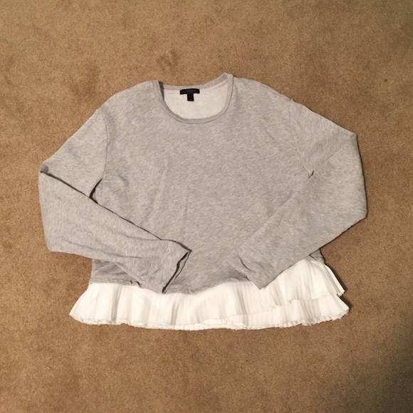 Jcrew peplum sweatshirt