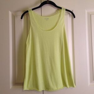 yellow racerback tank top!