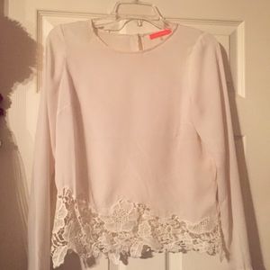 Cream blouse