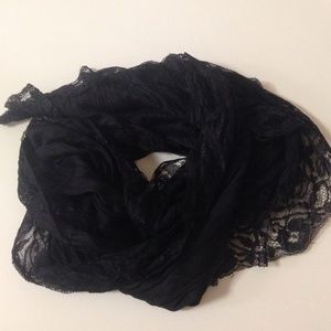 Black lace scarf