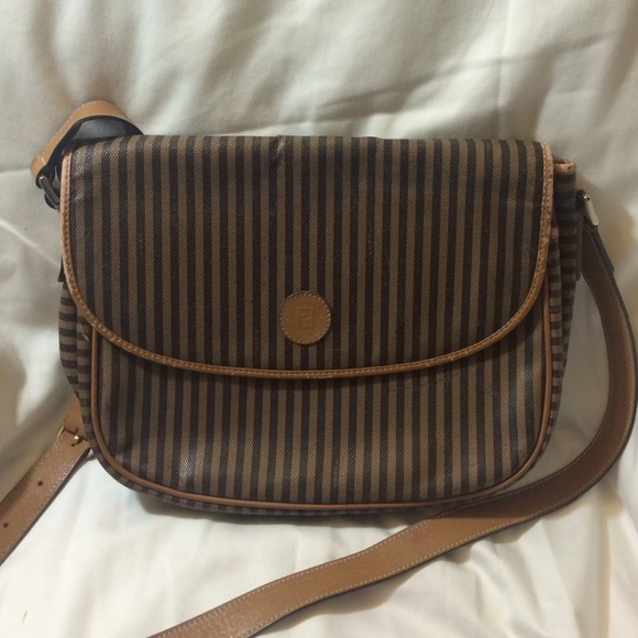 fendi striped handbag