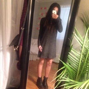 Dark Grey Sweater Dress