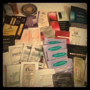 Skincare and makeup samples