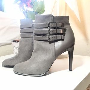 Sam & Libby by Target faux suede heeled booties