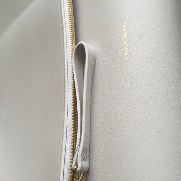 Mansur Gavriel white tote with navy interior - Picture 4 of 4