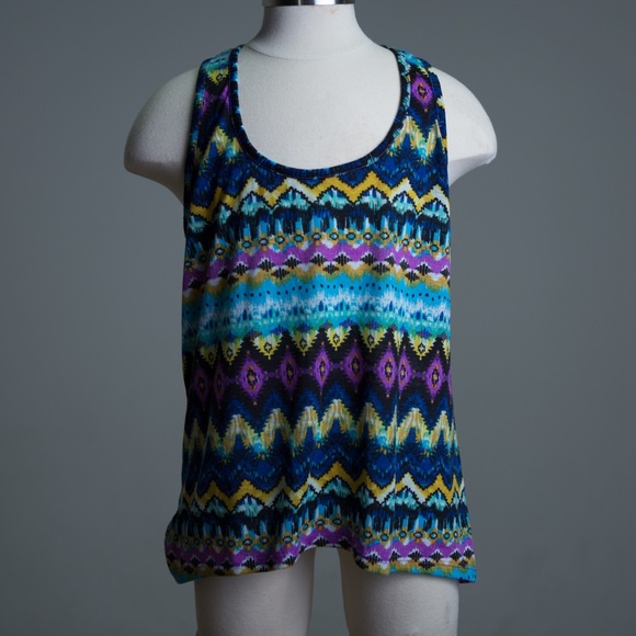 [mossimo] purple Aztec tank top