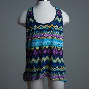 [mossimo] purple Aztec tank top