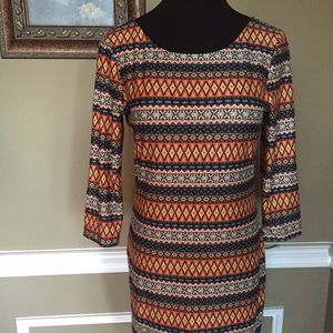 Boutique Graphic Print Bodycon Dress