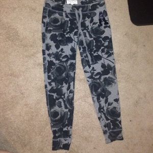 NWOT black and grey floral joggers MUST GO