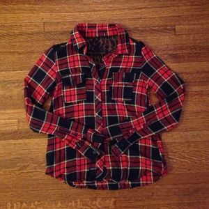 Fitted Flannel Button Up