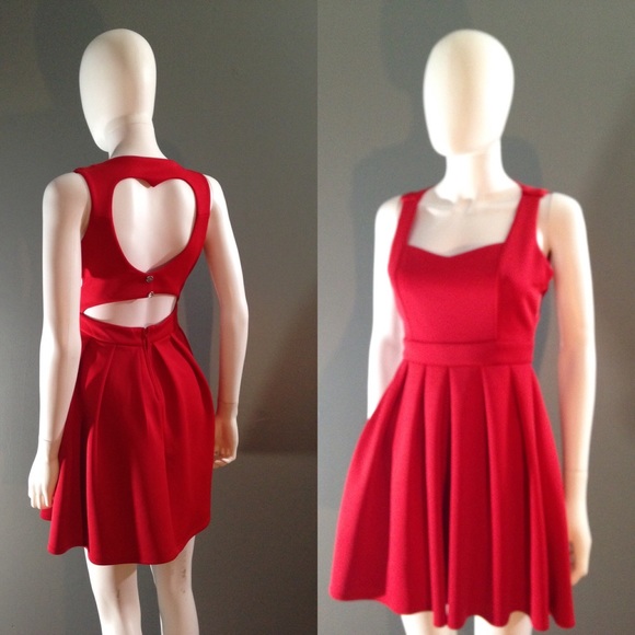 Red valentines sweetheart dress