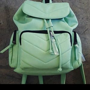 Mint leather Steve Madden backpack