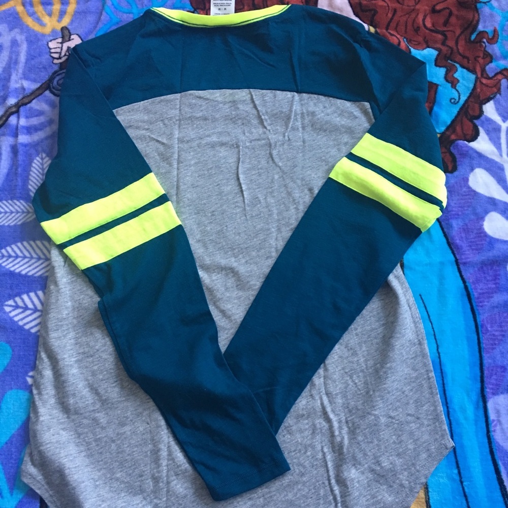 Medium PINK Varsity Tee - Picture 4 of 4