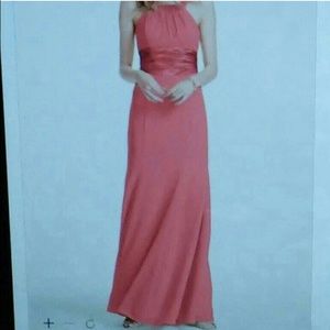 Floor length bridesmaid dress
