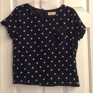 Polka dot top- abercombie & fitch