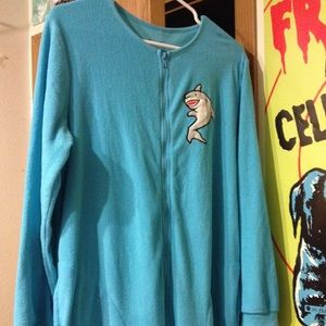 Shark footsie pajamas