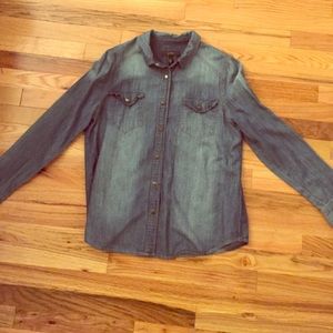 Jessica Simpson long sleeve denim button up
