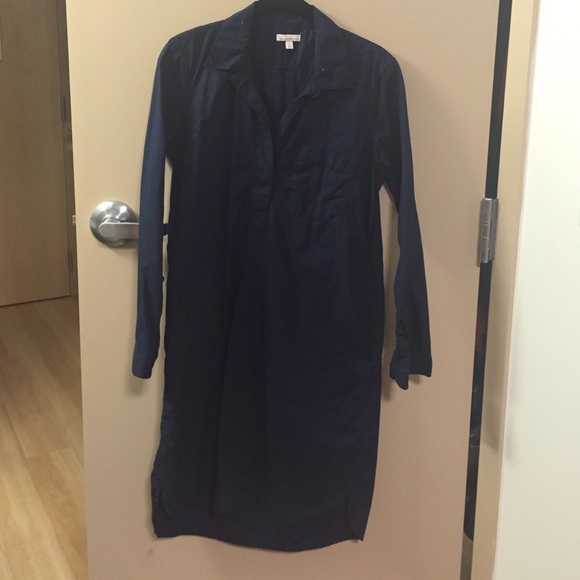 Navy knee length dress - Picture 1 of 4