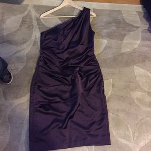 David's bridal eggplant dress