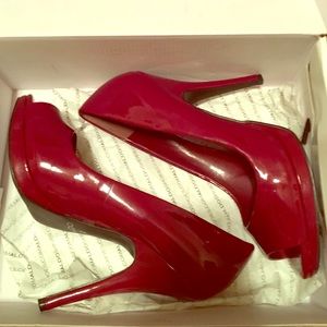 Aldo peep toe high heels