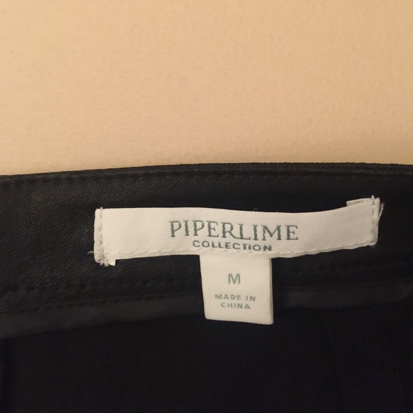 Piperlime Black leather skirt
