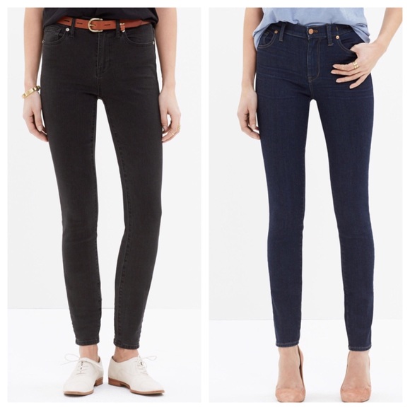 BUNDLE: 2 Madewell HR skinny skinny's for $70