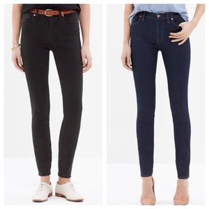 BUNDLE: 2 Madewell HR skinny skinny's for $70