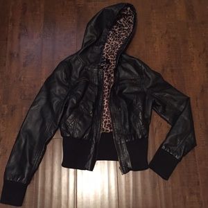 Faux leather jacket