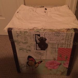 White denim jean skirt medium