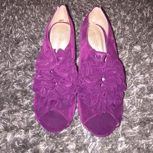 ‼️️SALE‼️Purple peep toes heel