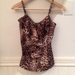Cute Cheetah Print Top