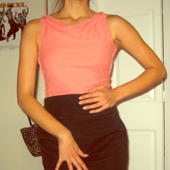 Ann Taylor coral sleeveless top size small