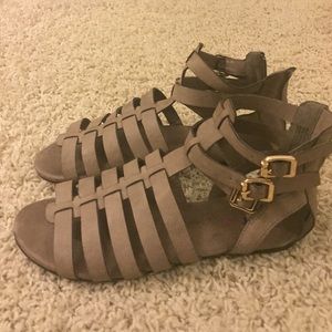 Gray Gladiator Sandal