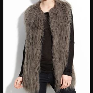 Hawke and Co faux fur vest