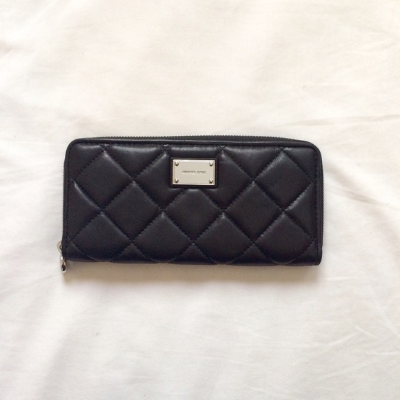 Michael Kors Quilted Leather Zip Around Wallet