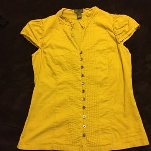 Golden Yellow Button up