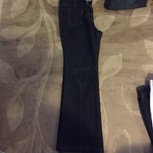 Ny&co low rise dark flare jeans