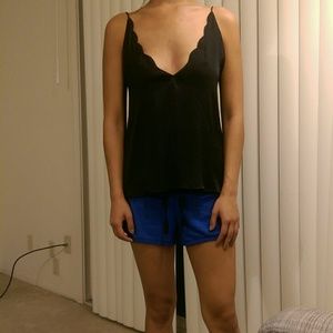 Urban Outfitters Kimchi Blue Silk Scallop Cami