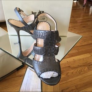Coach Sandals. Size 10. Color Gunmetal