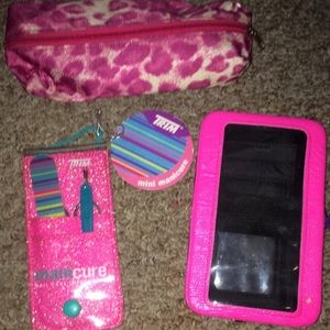 Bag, manicure set, and IPhone 5 wallet case
