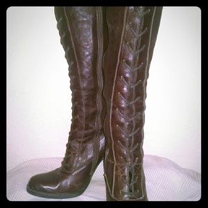 MIA brown leather boots