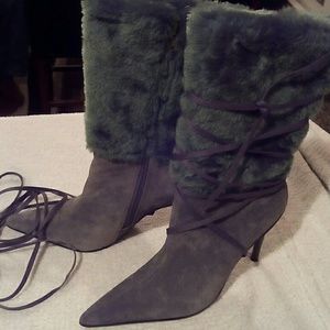 Olive green boots