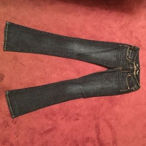 American Eagle Skinny Kick Dark Wash Jeans size 6